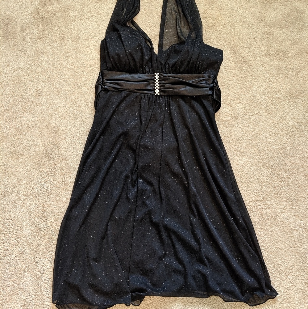 Speechless Formal Black Sparkle Dress